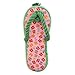 The Worthy Dog Flip Flop Tough Dog Toy - Durable, Chomp-Resistant, with Multiple Squeakers - Safe, Non-Toxic Material - for Indoor & Outdoor Play