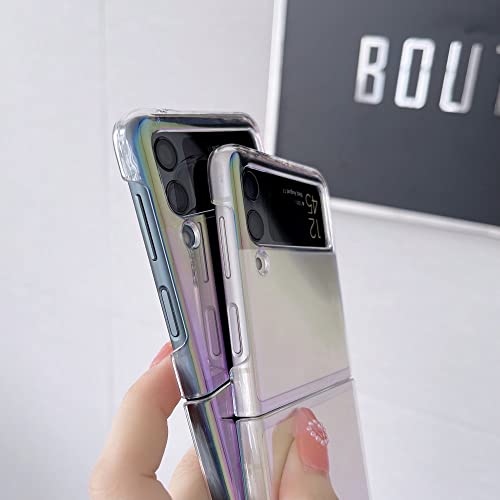 Coque luxe Samsung Galaxy Z Flip 4 3 5G premium rigide effet laser