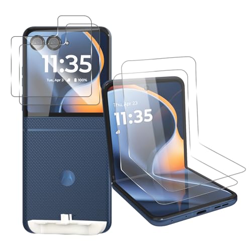 #Commissioniguadagnate<br>Vetro Temperato Protector + Screen TPU Flessibile Film per Motorola Razr 60 5G [2 + 2 Pezzi] HD Trasparenza Anti-Graffio Pellicola Protettiva per Motorola Razr 60 5G