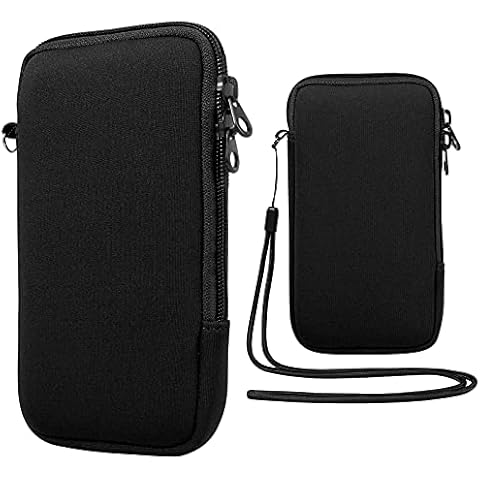 ZZJ Neoprene Phone Protective Sleeve Pouch with Neck Lanyard Cover