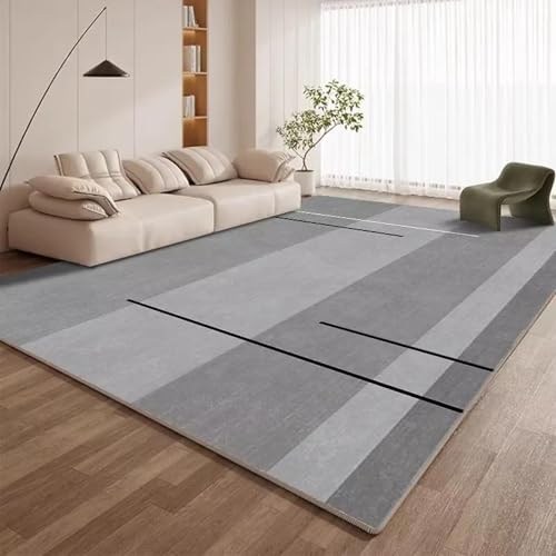 Tapis géométrique moderne 100x160 cm lavable et antidérapant pour salon - 2