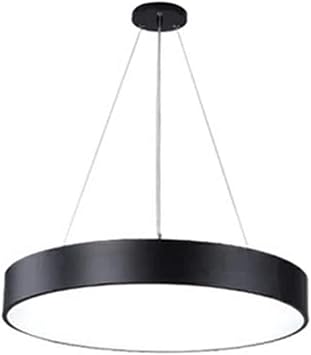 Industrial Pendant Light Studio Ring LED Pendant Light Circle Aluminum Acrylic Chandelier Simple Modern Adjustable Hanging Lamp for Clothing Store Restaurant Bars Mall Office Meeting Room Hall Foyer B