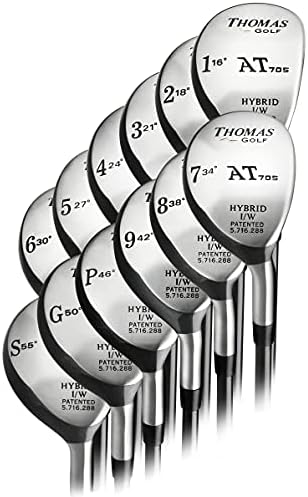 Left Handed – Hybrid Golf Clubs – Custom Made for You – (Select Any Length, Shaft, Flex, Grip) Lofts: 16-18-21-24-27-30-34-38-42-46-50-55-60 Degrees. (#1-2-3-4-5-6-7-8-9-PW-GW-SW-LW) Free Headcover