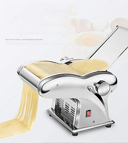 LZFuiop220v Commercial Electric Noodle Maker Pasta Skin Making Machine 2 Knives
