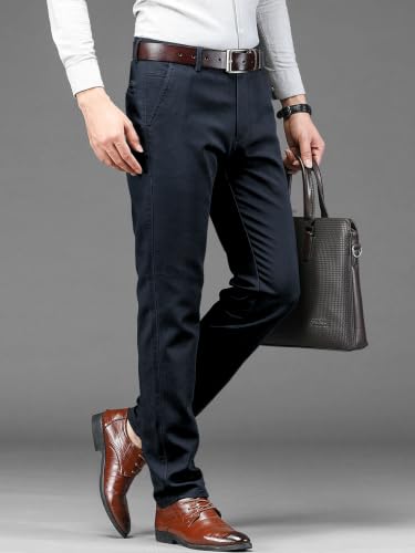 Image of Noble Monk Men's Formal Trousers | Regular Fit Stylish Pants for Men | Comfortable Solid Trousers | Classic Formal Wear for Men | Smart and Versatile Everyday Wear