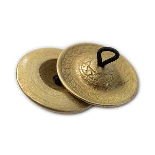 Corsaro Music 24 Hand-Hammered Heavy Stage-Quality Brass Finger Cymbals Set Of 4 thumb #2