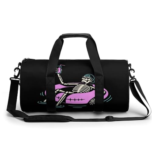 Sac de gym squelette qui nage pour camping et randonnée le week-end