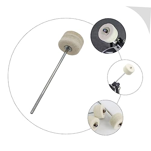 Repuesto de martillo para pedal de batería de fieltro 4 piezas miniatura 3