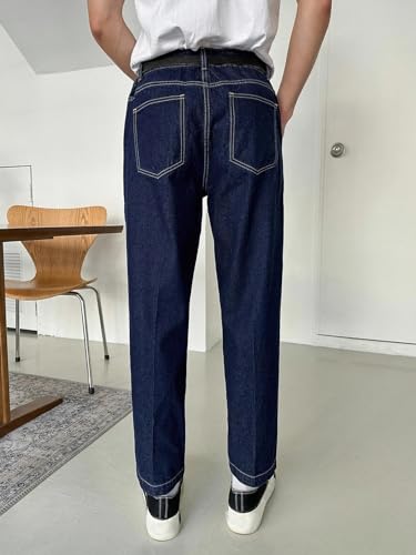 Image of KOTTY Men's Solid Straight Fit /Skinny Fit /Relaxed Fit Comfortable and Strechable Stylish Looking Jeans