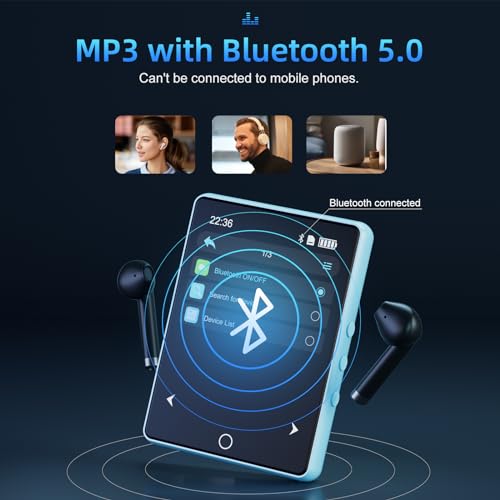 image for Oilsky 64GB Mp3 Player with Bluetooth 5.3, 2.8
