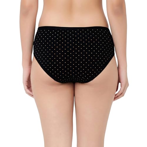 Image of juliet Cotton Hipster Premium Panties Set of 5 Full Coverage Stretchable Fabric