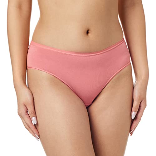 Image of Jockey 1807 Women's High Coverage Micro Modal Elastane Stretch Mid Waist Hipster with Ultrasoft Exposed Waistband