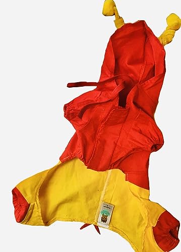 Disfraz El chapulin colorado 3X-Large para perros miniatura 4