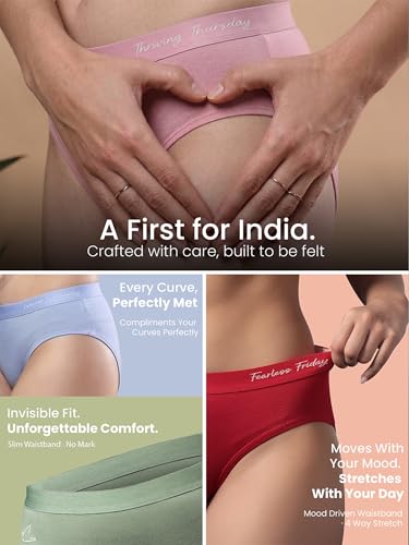 Image of Freecultr Women's Micro Modal Hipster Panties - Soft, Stretchable & Breathable Full Coverage Underwear | Comfortable Everyday Women Innerwear | Pack of 7 | Multicolor