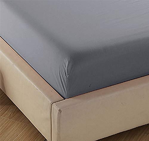 4U'life 2-Pack Twin Fitted Sheets, Prime 1800 Series Double Brushed Microfiber,Ultra Soft & Comfortable,Gray #TOP2