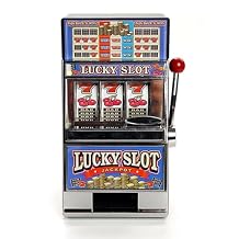 Mini Slot Machine, Nostalgia Retro Arcade Slot Machine Coin Bank Portable Handheld Game Machine Toys, Rechargeable Machine Arcade for Adult
