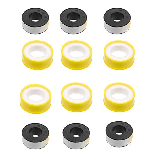 UKCOCO 12Pcs Fitas de Vedação de Rosca Fita Selante para Encanadores Fita Selante para Roscas de Tub