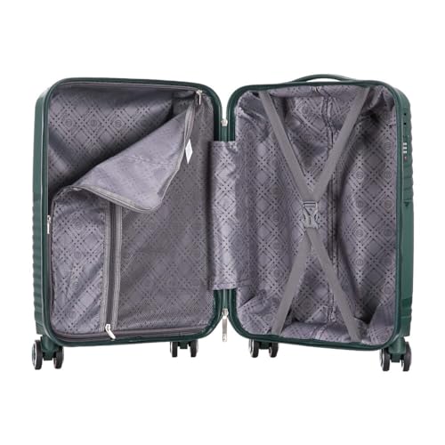 Mala de Viagem de Bordo Empire State 10kg Polipropileno Padrão ANAC, 4 Rodas duplas 360º e Trava de