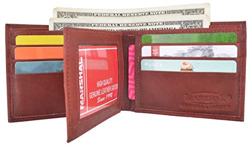 Aries Zodiac Sign Bifold Trifold Genuine Leather Men's Wallets (Burgundy Bifold)2