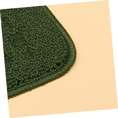 Felpudo semicircular Abaodam de polipropileno verde resistente para interior de casa 5