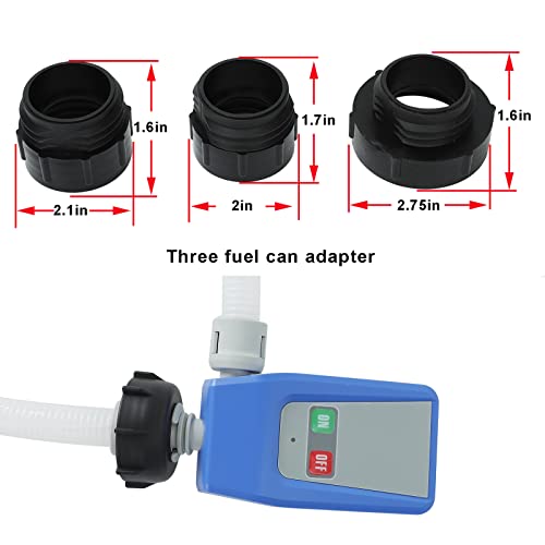 16 Gallon 60L Portable Fuel Caddy Tank With Automatic Fuel Transfer Pump, Extra Long Hose, Portable Liquid Pump For Gasoline, Diesel Fuel & Def/Adblue/Urea Liquid #TOP5