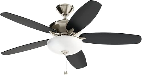 Miniatura 3 de Ventilador de techo LED Renew Select de 52 pulgadas en acero inoxidable cepillado, para cocina, sala de estar, dormitorio, oficina en casa y