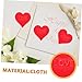 FOYTOKI 100pcs Heart Shape Petals Valentine's Day Decor Wedding Bridal Shower Table Favors