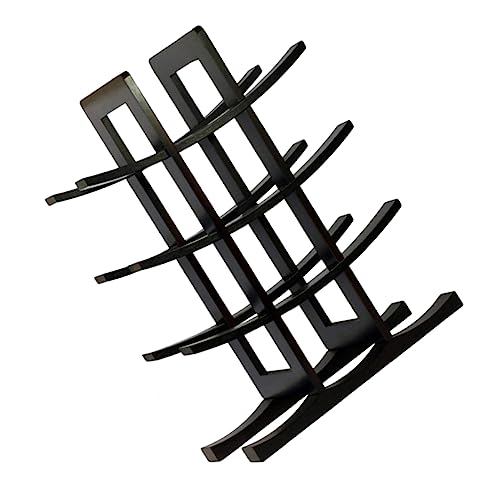 Soporte para botellas de vino de bambú elegante miniatura 1