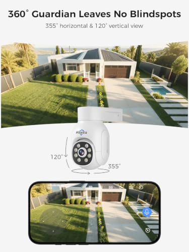 Image of Hiseeu 8MP Wireless Security Camera System Outdoor, 10 inch LCD Monitor, 4-Cam