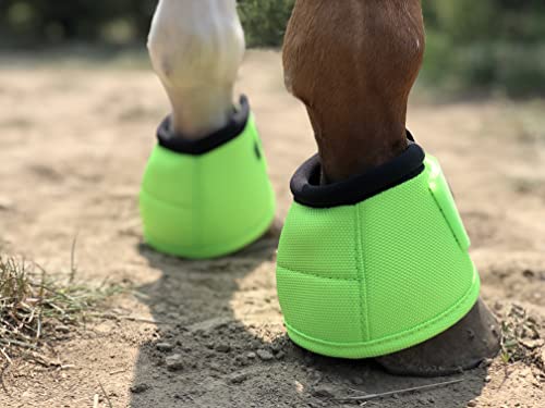 Image of 2520D Horse Bell Boots No-Turn Horse Bell Boots, Equine Ballistic Hoof Overreach Bell Boot, Pair