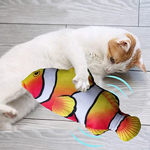 Flopping Fish Toy for Dogs - gato peixe em movimento elétrico com bolsa catnip - Brinquedo para cach