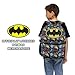 DC Comics Kids Batman Backpack - Batman, Superman, The Joker Superhero Bookbag for Boys Girls Toddlers and Adults - Laptop and Lunchbox Compatible School Bag (Batman Black)