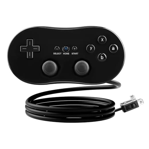 OSTENT Manette de Jeu Classique Filaire pour console Nintendo Wii Remote Jeu vidéo Couleur Noir