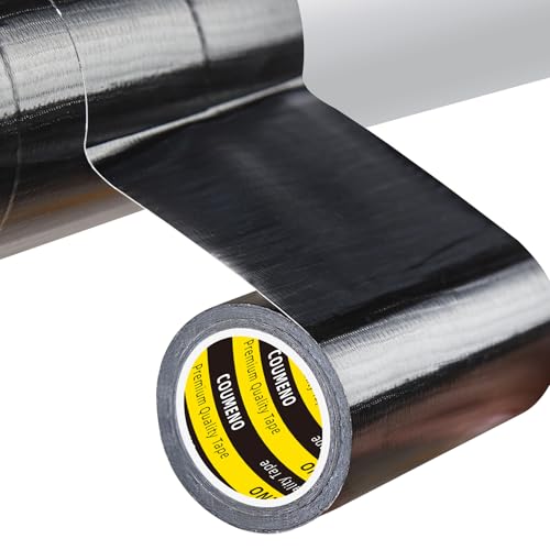 Image of Strong Adhesive Cloth Weather Stripping Tape 4in x 16.4FT Black - Weather Sealing Strip for Sliding Windows /Doors, Draft Blocker & Insulation, Soundproof Dustproof Waterproof Windproof