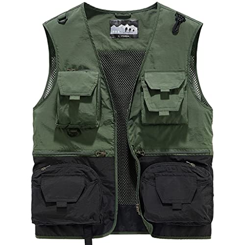 Gilet pour homme mi-saison RJJ vert militaire en taille 2XL