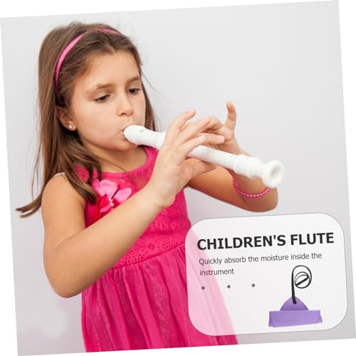 OFFSCH 3pcs Flute Maintenance Cleaning Cloth Durable Microfiber Swabs for Saxophone Clarinet Care Strong Absorption Reusable Instrument Cleaning Accessories for Musical Instruments