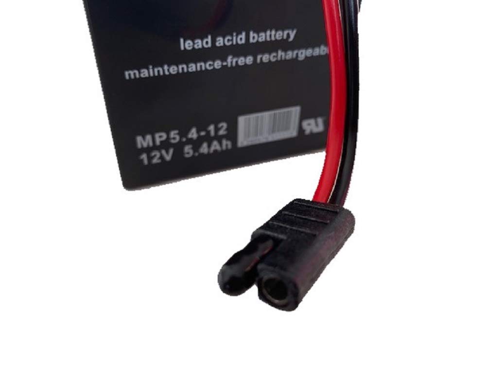 Akkuman.de Akkutechnik Vom Fachmann Multipower Batterie au plomb AGM 12 V 5,4 Ah avec prise pour tondeuse à gazon, compatible avec Sabo 43-Vario E Toro Briggs Stratton
