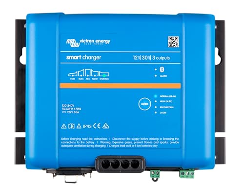 Victron Energy Smart IP43 12-Volt 30 Amp 230V, 3 Output Batterie Ladegerät, Bluetooth