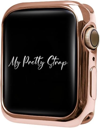 Miniatura 2 de My Pretty Strap XOXO - Funda brillante compatible con Apple Watch de 3840414244451.929 in, color dorado, oro rosa, plateado para mujer