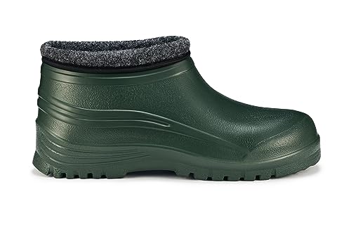 Estro Stivali Pioggia Uomo Gomma - Ciabatte Giardino Zoccoli Uomo Invernali Stivali Da Giardino Zoccoli Gomma Con Pelo K042 (42 Eu, Verde Scuro) - 5
