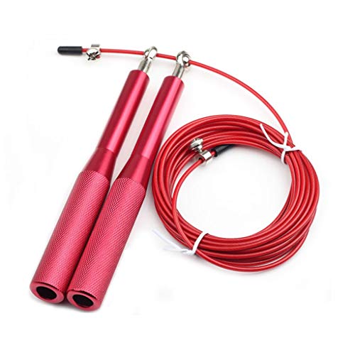 Cuerda para saltar ultrarrápida con cable de acero y longitud de velocidad ajustable