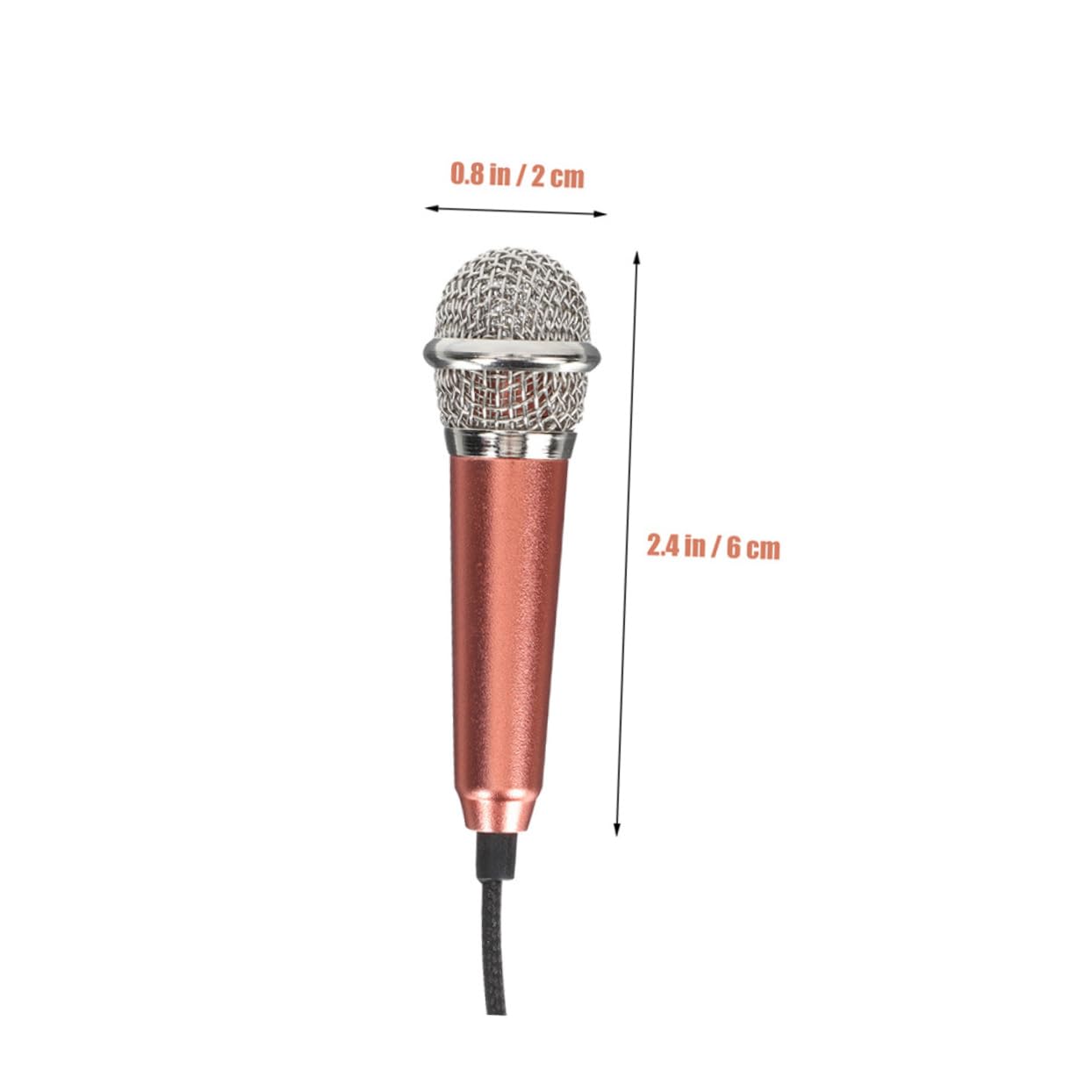 Holibanna 2Pcs Portable Mini Microphone for Phone Tablet and Laptop Adorable Microphones for Vocals Recording and Live Streaming Lightweight and Compact Design