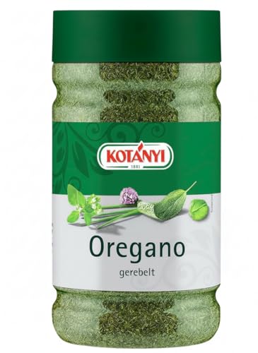 KOTÁNYI Oregano gerebebelt Dose 800 ccm Frische Kräuternote für kreative Küche im praktischen Glas [Jetzt Kotányi Gewürze kaufen!]