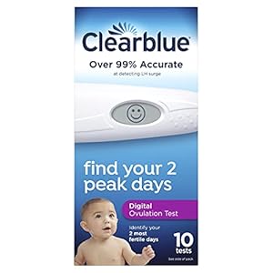 Clearblue Digital Ovulation Predictor Kit, featuring Ovulation Test with digital results, 10 Digital Ovulation Tests.