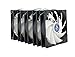 Arctic ACFAN00091A F14 PWM PST Value Pack Standard Low Noise Case Fan Cooling 5 Pack 140mm