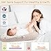 QLWQ Baby Lounger,Portable Infant Lounger with Breathable Cotton Cover,0-24 Months Newborn Baby Nest for Tummy Time & Travel,Newborn Essentials