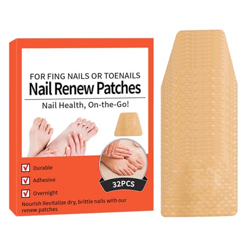 Parches De Reparación De Uñas, Tiras De Vendaje De La Uña, Kit De Parche De Uñas Dividido, Juego Práctico De 32 Cargos, Uso Adhesivo Cómodo, 32 Piezas, Para Emergencias Soluciones, Pérdidas Y Cuidado