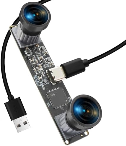 Amazon.com: MMlove Monochrome USB Stereo Camera Module with Synchronous ...