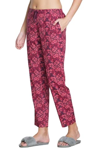 Image of Van Heusen Women's Printed Lounge Pants | Drawstrings & Side Pockets | Ultra Soft Fabric | Relaxed Fit | At home pyjamas | Everyday Comfort | Printed | Style 55306 | Available in Pack of 1 & 2