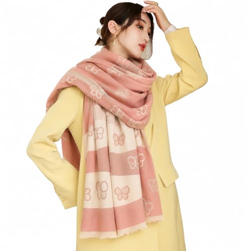 Image of HSR Luxury Cashmere Warm Scarf Brand Shawl Pashmina Wrap for Women